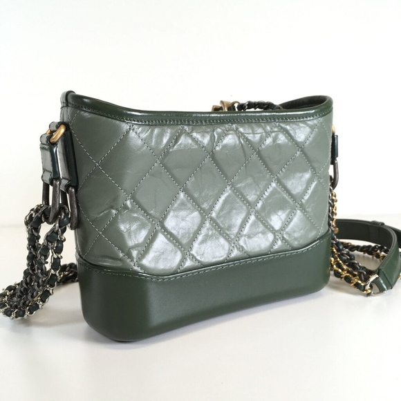 Chanel Calfskin Gabrielle Hobo Bag Green - Picture 5 of 7